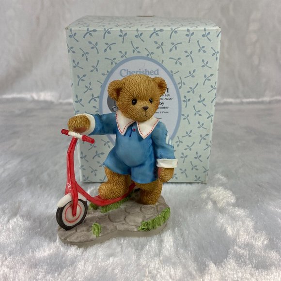 Vintage Cherished Teddies Colby - Sometimes Life Needs A Little Push #778311 - Picture 2 of 7